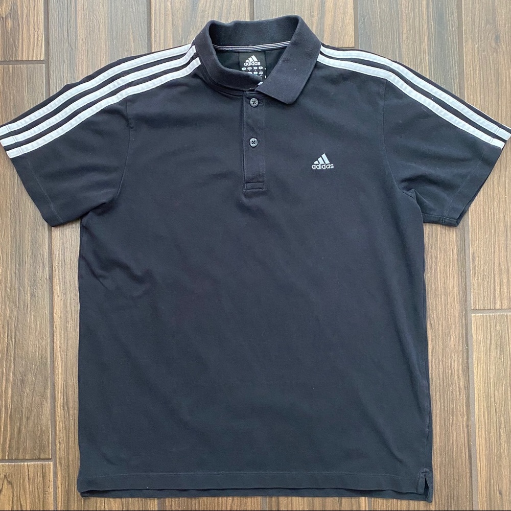 Adidas Striped Polo